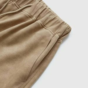 retro washed suede cargo pants   chic & dynamic streetwear 2818