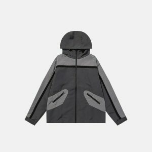 retro windbreaker jacket   zip up design & urban appeal 1299