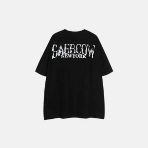 shadow grunge oversized tee youthful & edgy streetwear 3025