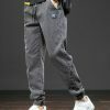 sleek denim jogger jeans   youthful streetwear essential 8078