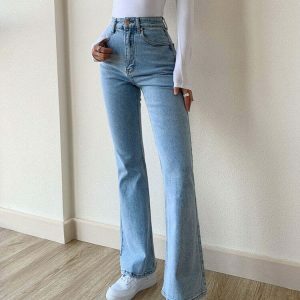 sleek high waist skinny jeans youthful & chic design 8257