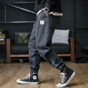 sleek solid cargo pants loose fit & urban appeal 4000