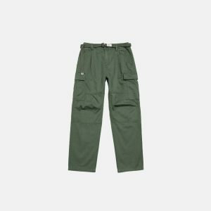 sleek vintage cargo pants   youthful streetwear classic 1618