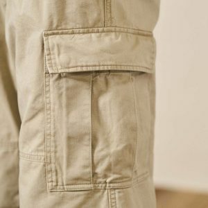 sleek vintage cargo pants   youthful streetwear classic 2598