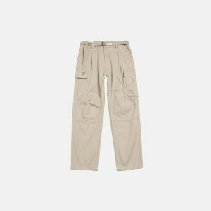 sleek vintage cargo pants   youthful streetwear classic 3236