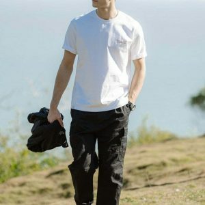 sleek vintage cargo pants   youthful streetwear classic 5142