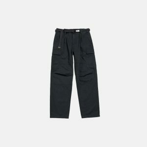 sleek vintage cargo pants   youthful streetwear classic 8066