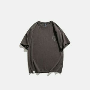 solid feast t shirt bold color & minimalist design 2562