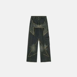 star wide leg jeans youthful & chic streetwear staple 3950