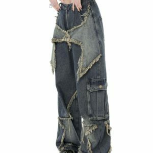 star wide leg jeans youthful & chic streetwear staple 5947