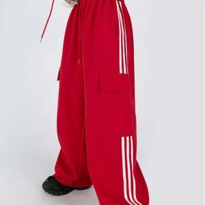striped cargo pants for women chic & youthful streetwear 6067