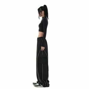 striped cargo pants y2k baggy fit   urban & youthful style 6669