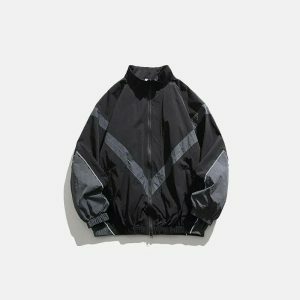 striped windbreaker jacket   dynamic urban style & youthful appeal 2017