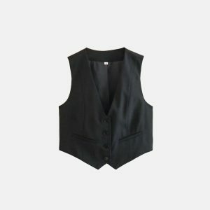 summer chic polyester vest for women   sleek & vibrant 3383