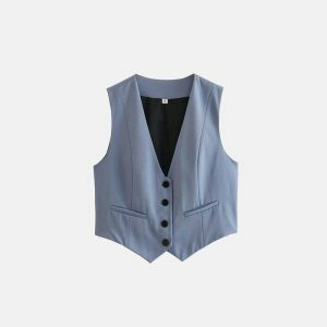 summer chic polyester vest for women   sleek & vibrant 4820