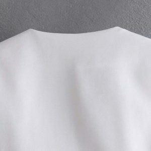 summer chic polyester vest for women   sleek & vibrant 7045