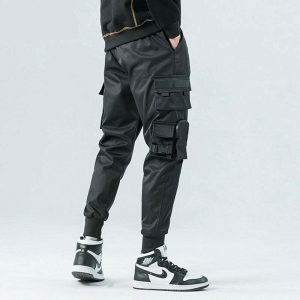 tactical mid waist pants   urban & sleek design for streetwear 1801