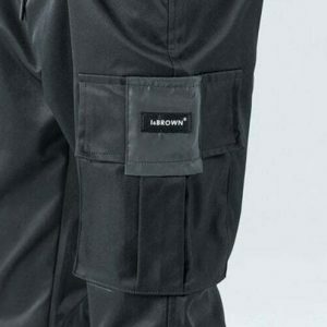 tactical mid waist pants   urban & sleek design for streetwear 4331