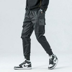 tactical mid waist pants   urban & sleek design for streetwear 6549