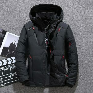 techwear spliced puffer jacket dynamic & youthful design 1131