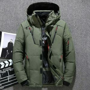 techwear spliced puffer jacket dynamic & youthful design 6340