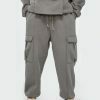 thick cargo sweatpants   sleek & youthful urban comfort wear 2478