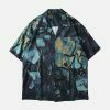 tropical butterfly shirt in hawaiian wash vintage look 5706