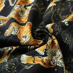 tropical tiger hawaiian shirt   youthful & vibrant style 2518