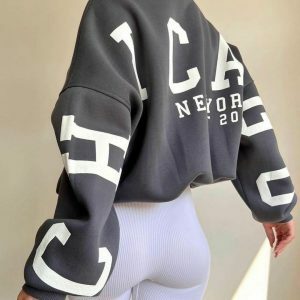 urban chic chicago sweatshirt   women's exclusive design 6857