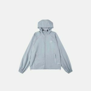 urban chic oversized windbreaker hooded jacket trendsetter 4686