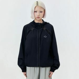 urban chic oversized windbreaker hooded jacket trendsetter 7130