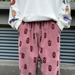 urban corduroy baggy pants masked design youthful edge 1111