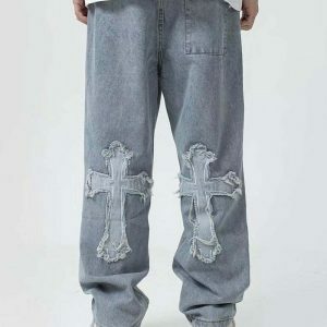 urban cross baggy jeans youthful & edgy streetwear staple 3787