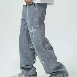 urban cross baggy jeans youthful & edgy streetwear staple 4639