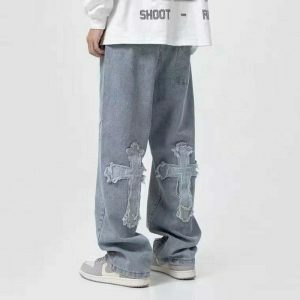 urban cross baggy jeans youthful & edgy streetwear staple 5106