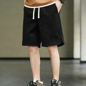 urban drawstring baggy sweat shorts youthful & comfy 1490