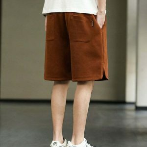 urban drawstring baggy sweat shorts youthful & comfy 1560
