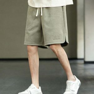 urban drawstring baggy sweat shorts youthful & comfy 6879