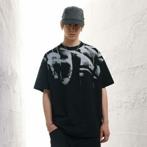 urban graffiti t shirt black & bold streetwear icon 2128