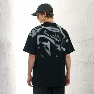 urban graffiti t shirt black & bold streetwear icon 8092