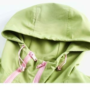 urban green zip up jacket sleek design & versatile wear 1290