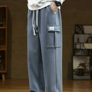 urban multi pocket baggy sweatpants sleek & trendy comfort 1299