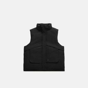 urban windproof vest sleek design & minimalist style 2130