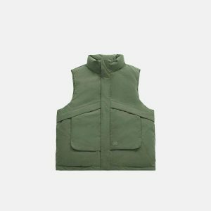 urban windproof vest sleek design & minimalist style 3775