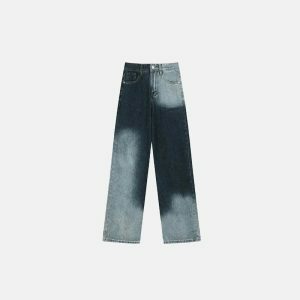 vintage baggy denim jeans colorful & youthful style 7039