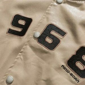vintage band leather jacket iconic varsity style 8088