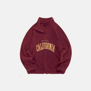 vintage california fleece sweatshirt   retro & cozy streetwear icon 2034