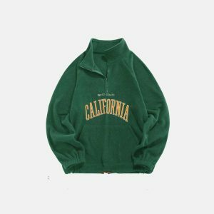 vintage california fleece sweatshirt   retro & cozy streetwear icon 3976