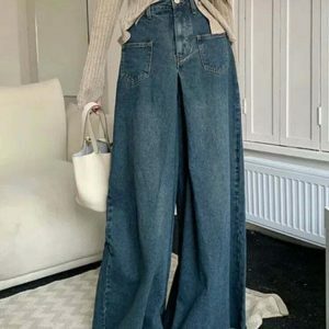 vintage chic baggy denim jeans for women   urban style 5388