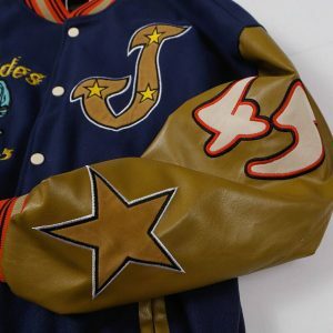 vintage embroidered varsity jacket iconic & youthful style 2685